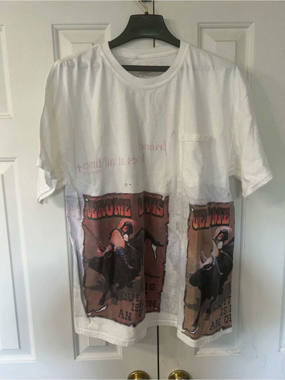 Vintage PBR PRCA Jerome Davis World Champion Bull Rider T Shirt